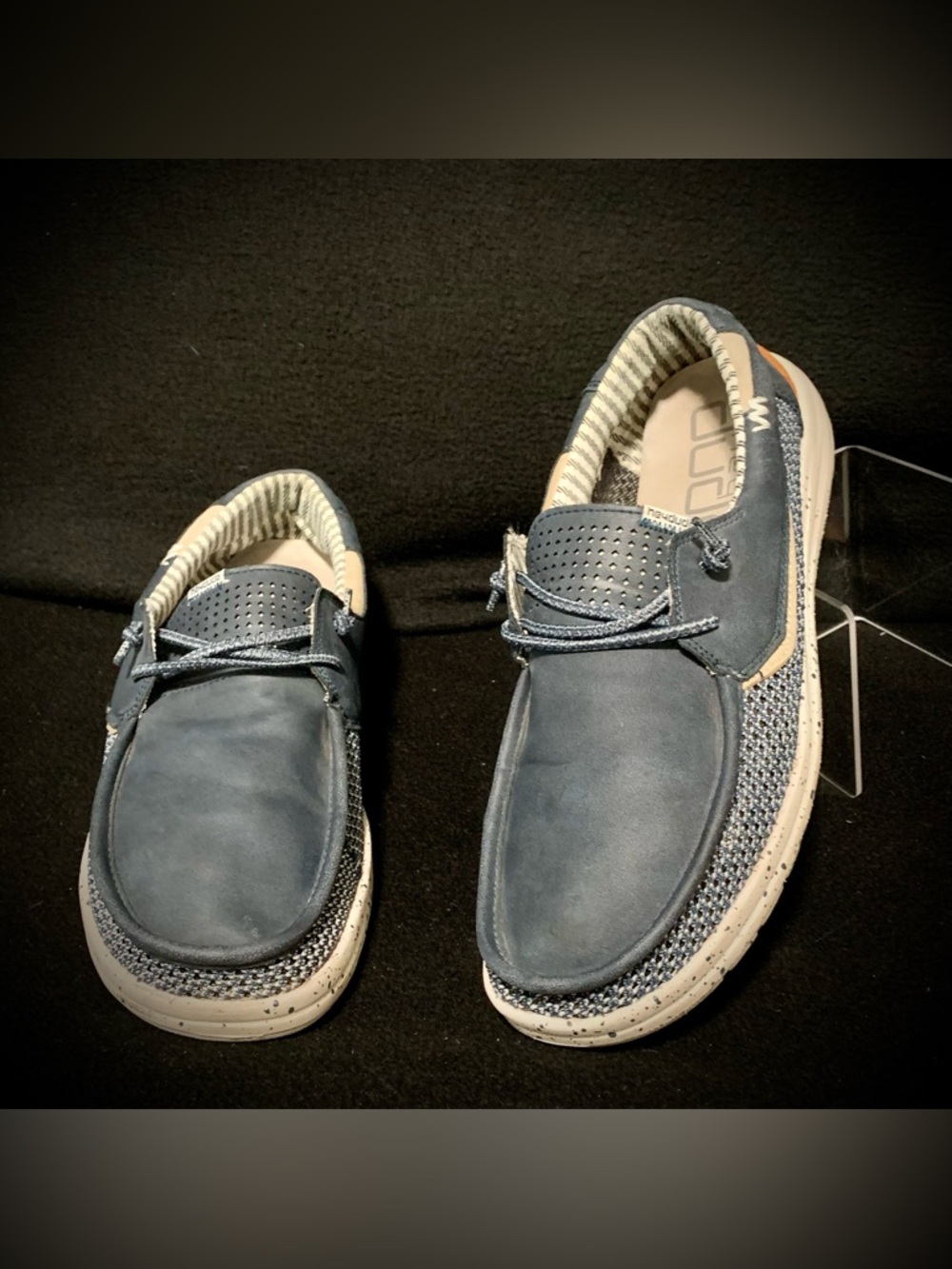 Hey Dude Welsh Grip Navy Slip-On Shoes - Men’s Size 12